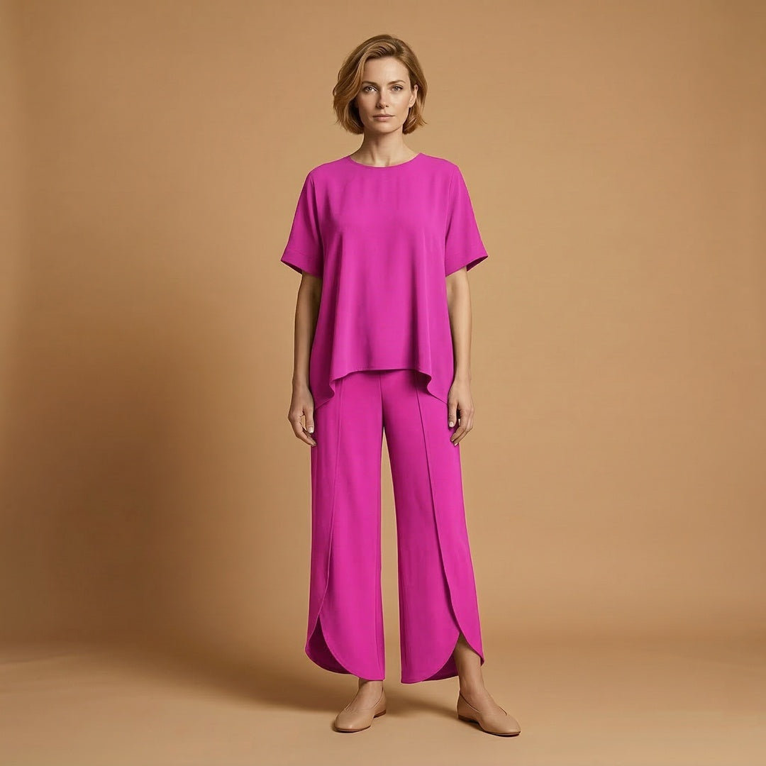 Inês | Conjunto Duas Peças Mulher Manga Curta Oversize