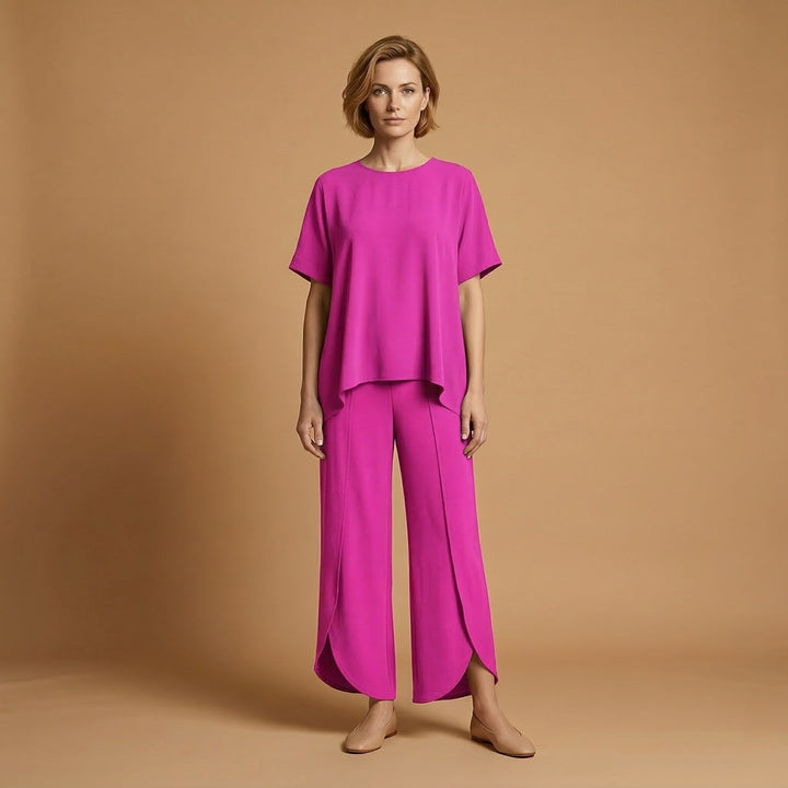 Inês | Conjunto Duas Peças Mulher Manga Curta Oversize
