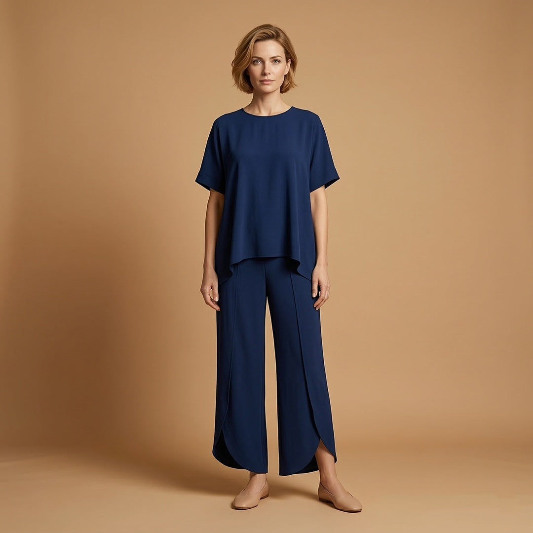 Inês | Conjunto Duas Peças Mulher Manga Curta Oversize