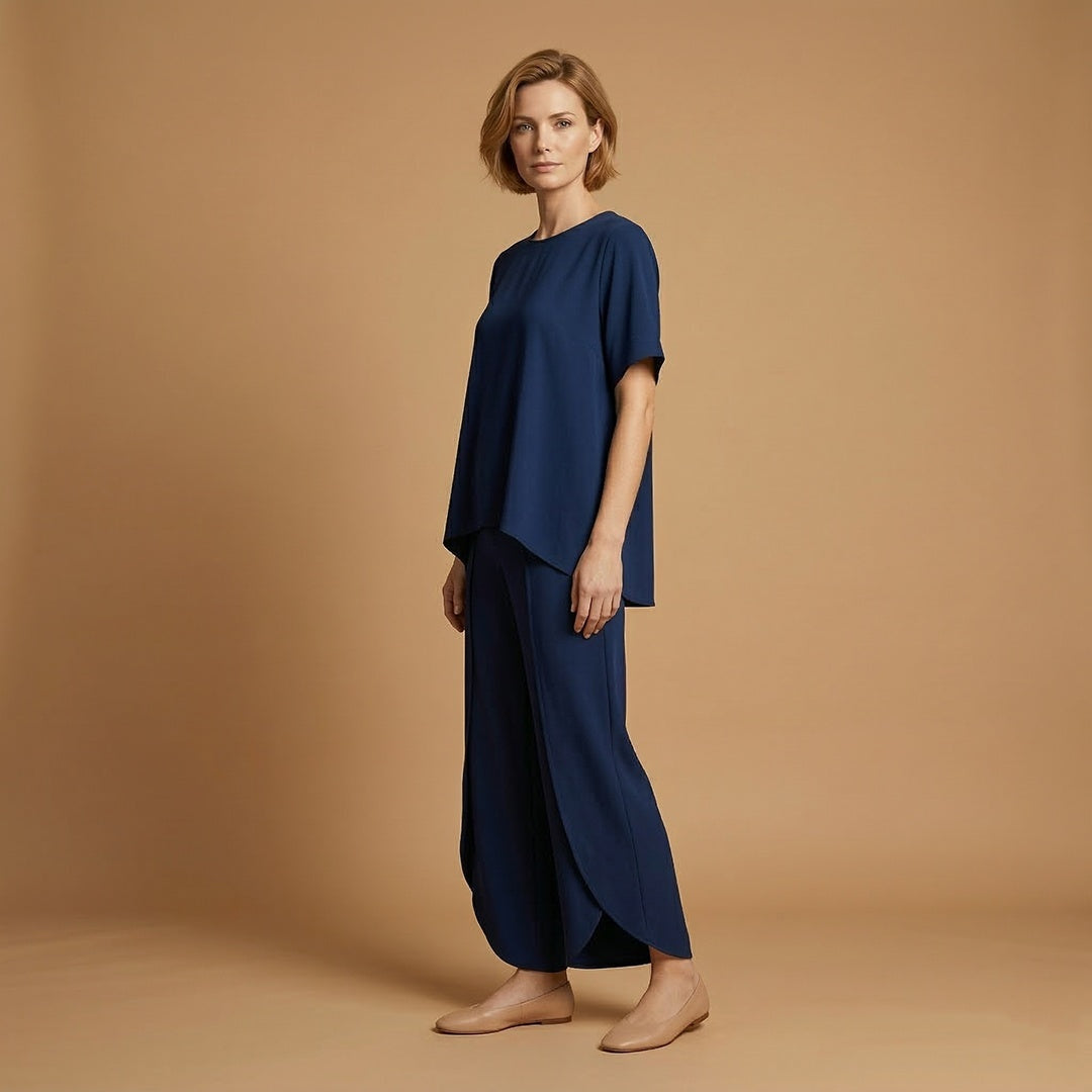 Inês | Conjunto Duas Peças Mulher Manga Curta Oversize
