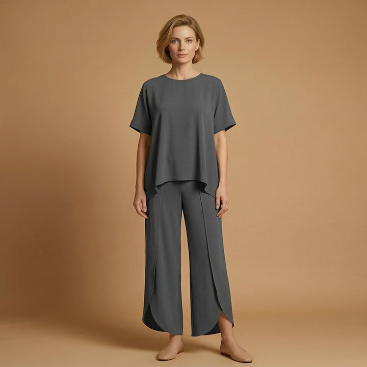 Inês | Conjunto Duas Peças Mulher Manga Curta Oversize