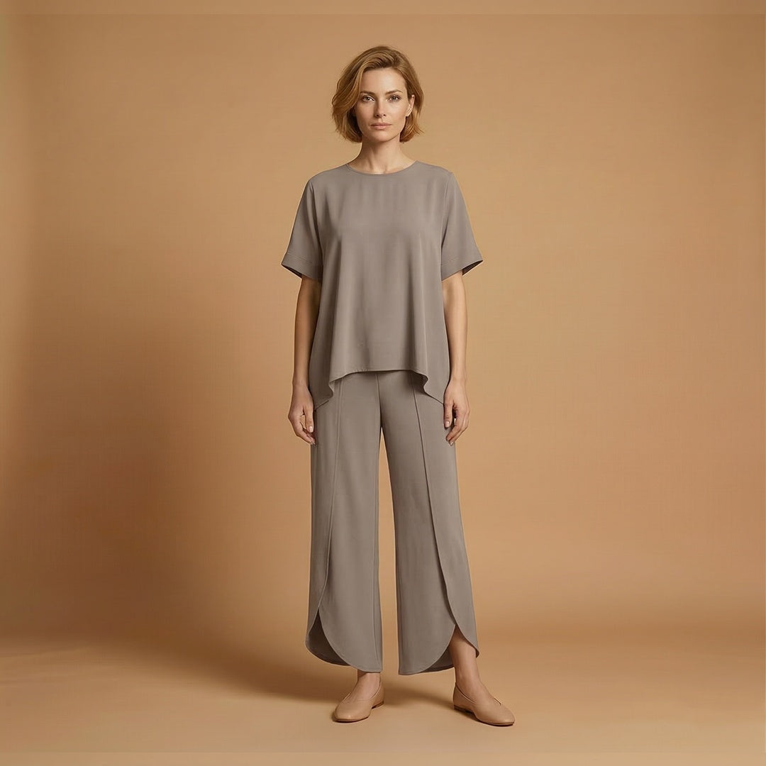 Inês | Conjunto Duas Peças Mulher Manga Curta Oversize