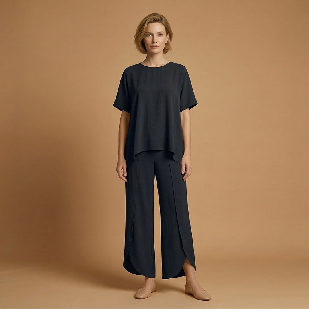 Inês | Conjunto Duas Peças Mulher Manga Curta Oversize