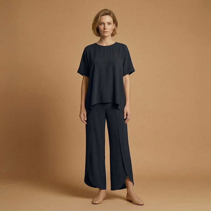 Inês | Conjunto Duas Peças Mulher Manga Curta Oversize