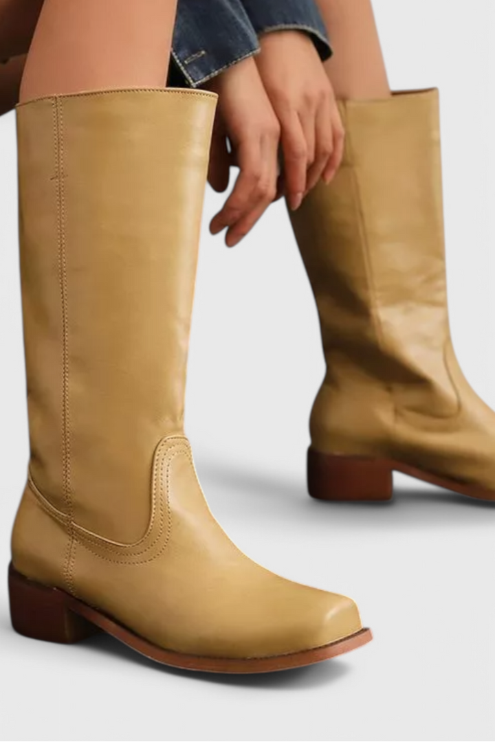 Constança | Botas Chelsea Mulher Cano Alto Salto Baixo