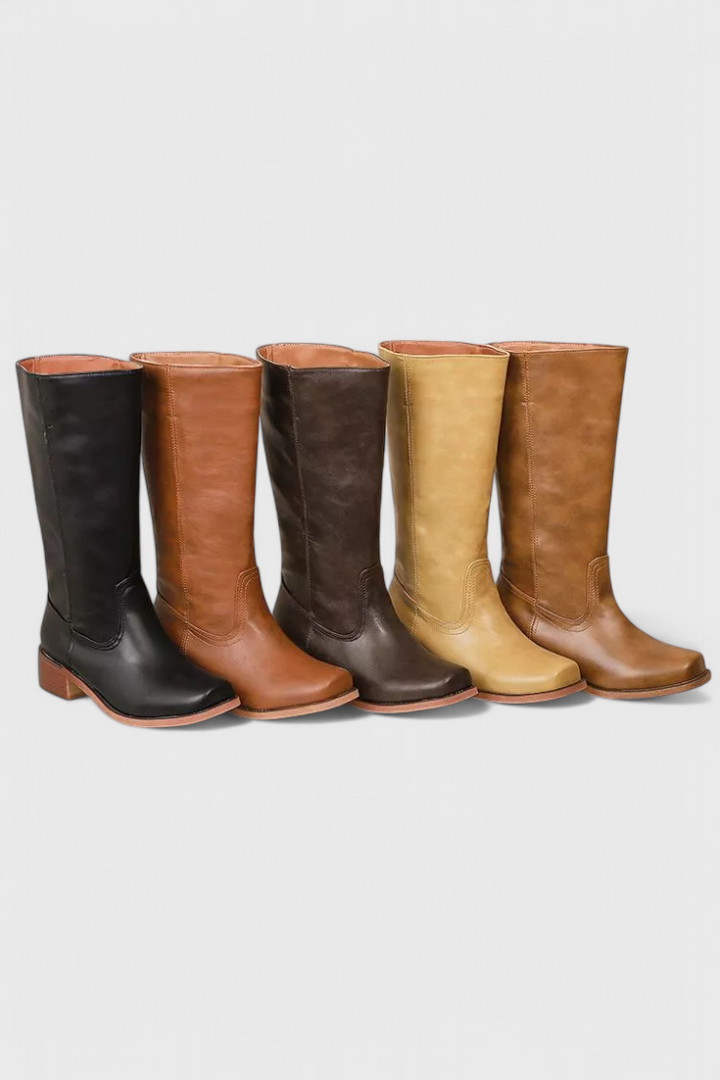 Constança | Botas Chelsea Mulher Cano Alto Salto Baixo