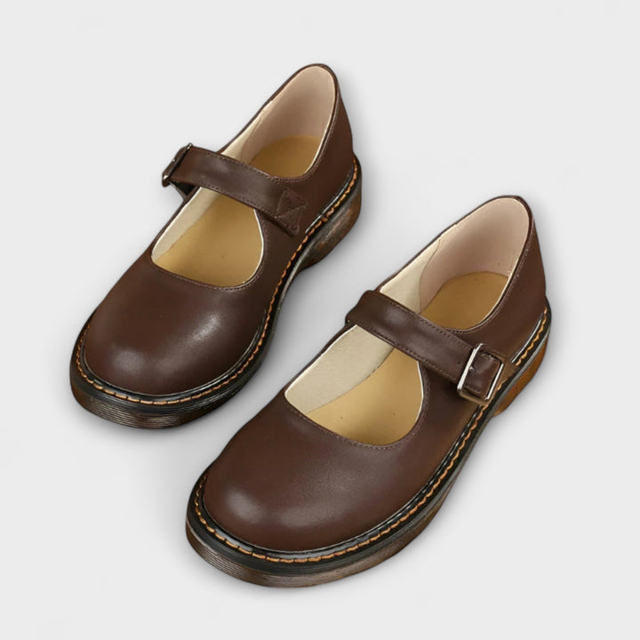 Daniela | Sapatos Mary Jane Mulher Bico Redondo Tira com Fivela