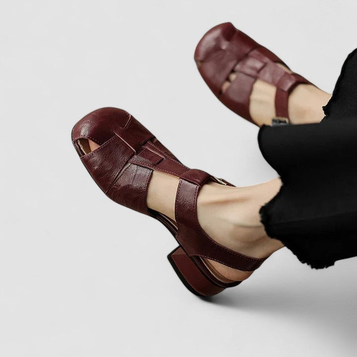 Diana | Sapatos Mary Jane Mulher Salto Bloco Tiras Entrelaçadas