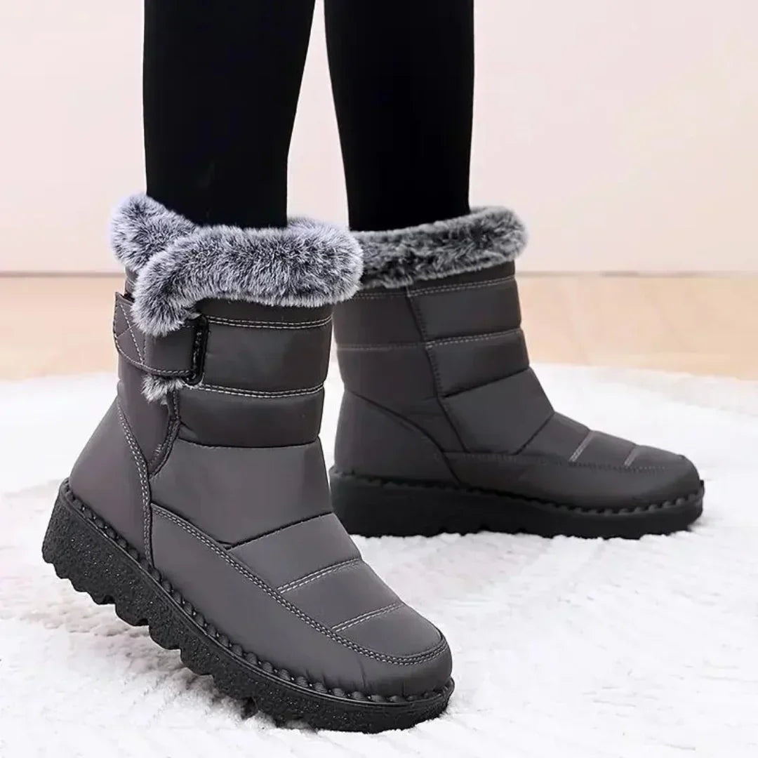 Dina | Botas de Neve Impermeáveis Mulher Forro Pelo Sintético