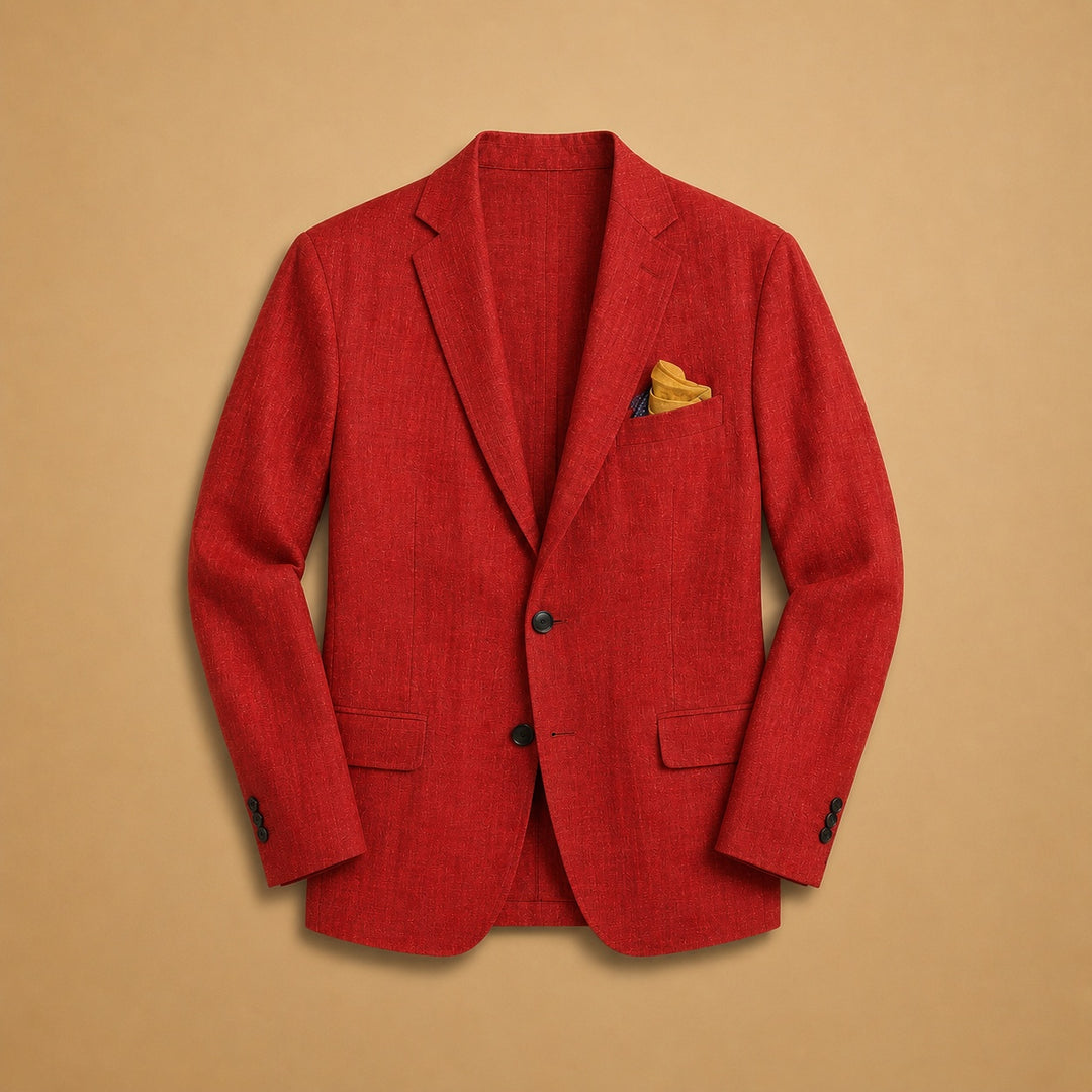 Dinis | Blazer de Linho Homem Lapela Clássica