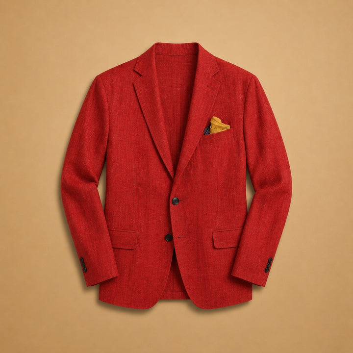 Dinis | Blazer de Linho Homem Lapela Clássica