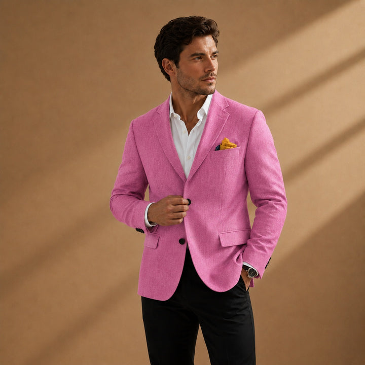 Dinis | Blazer de Linho Homem Lapela Clássica