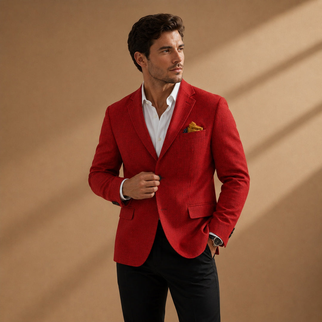Dinis | Blazer de Linho Homem Lapela Clássica
