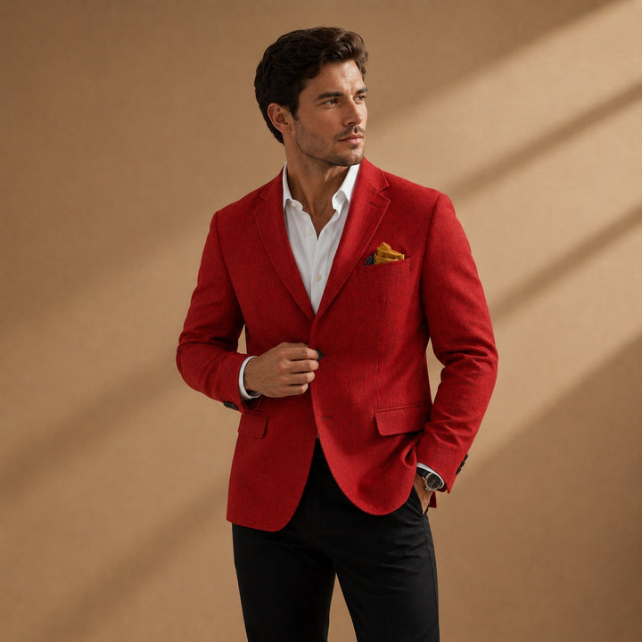 Dinis | Blazer de Linho Homem Lapela Clássica