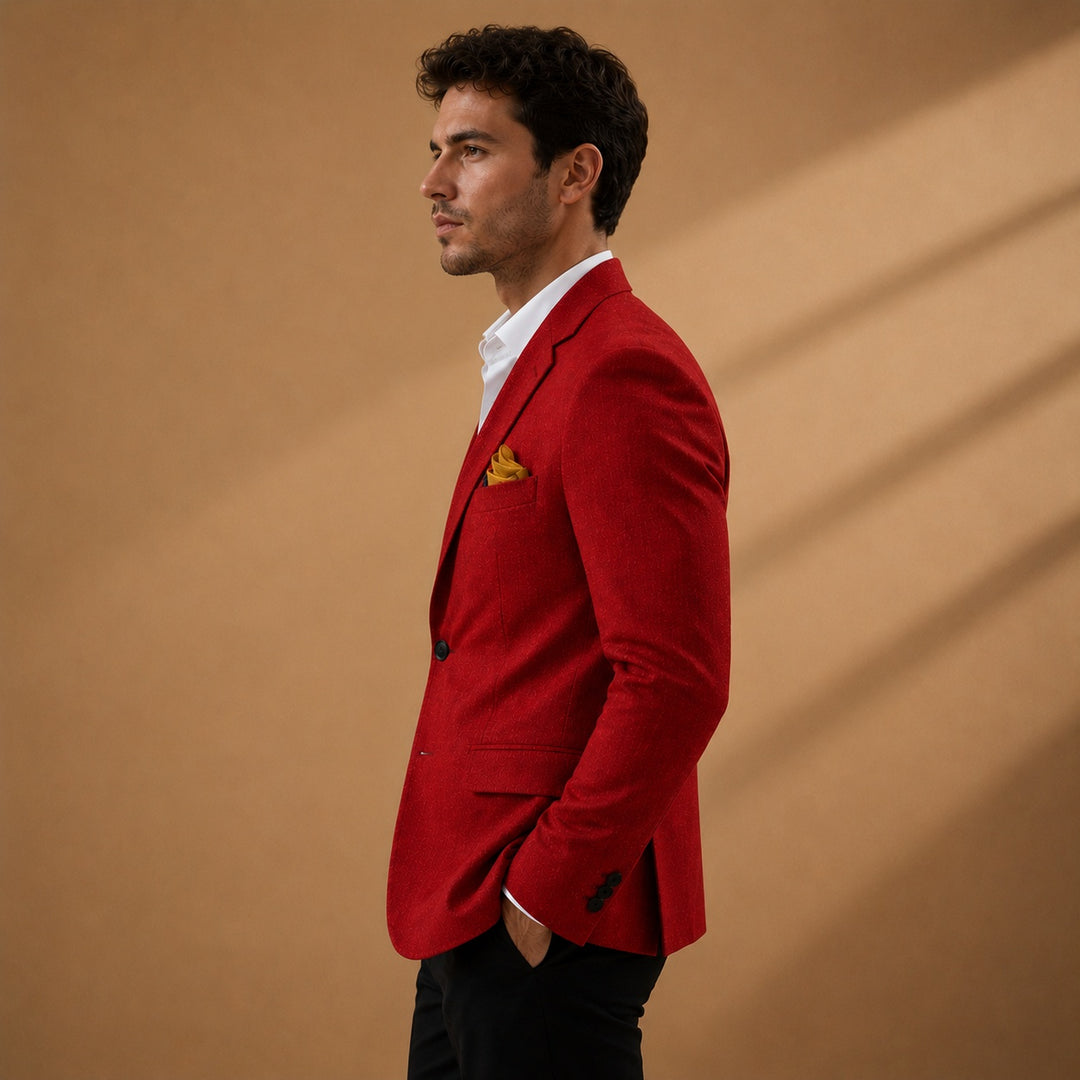 Dinis | Blazer de Linho Homem Lapela Clássica