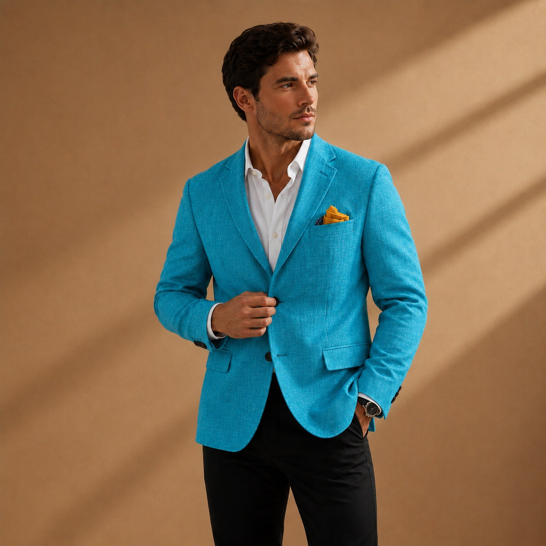 Dinis | Blazer de Linho Homem Lapela Clássica