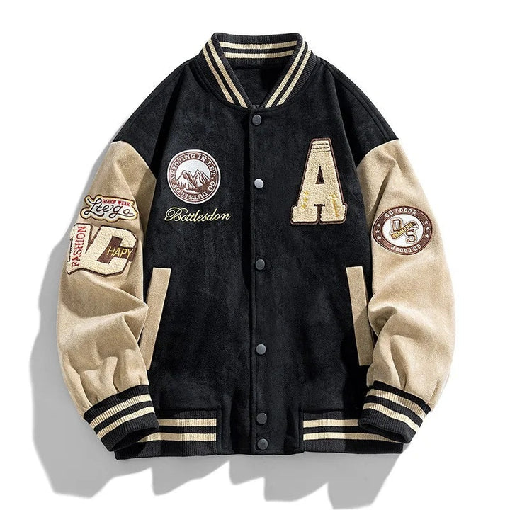 Dinis | Bomber Homem Varsity com Patches Bordados