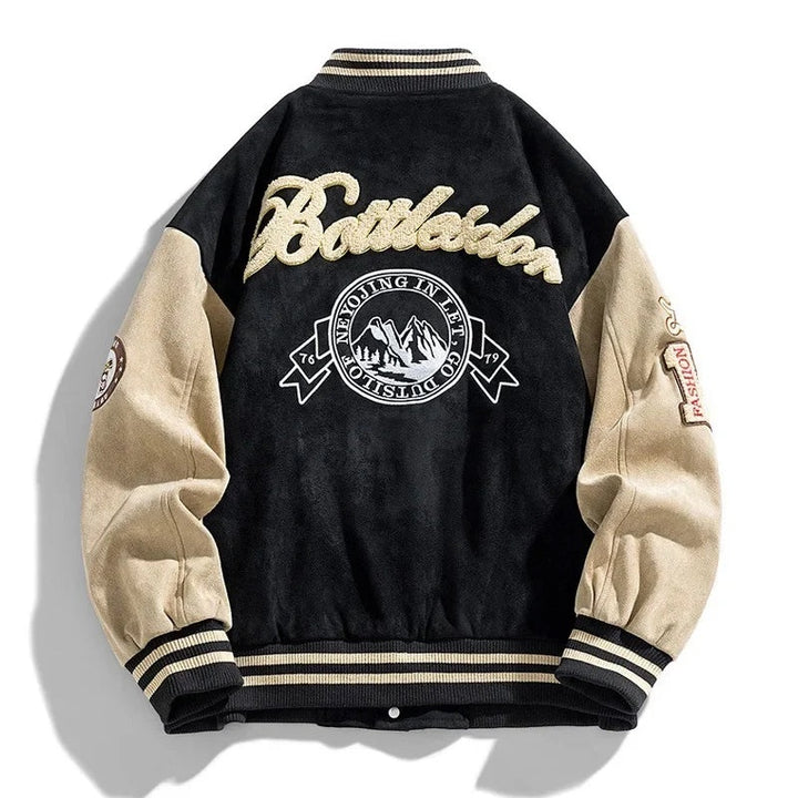 Dinis | Bomber Homem Varsity com Patches Bordados