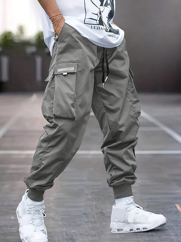 Dinis | Calças Cargo Homem Jogger com Bolsos Laterais