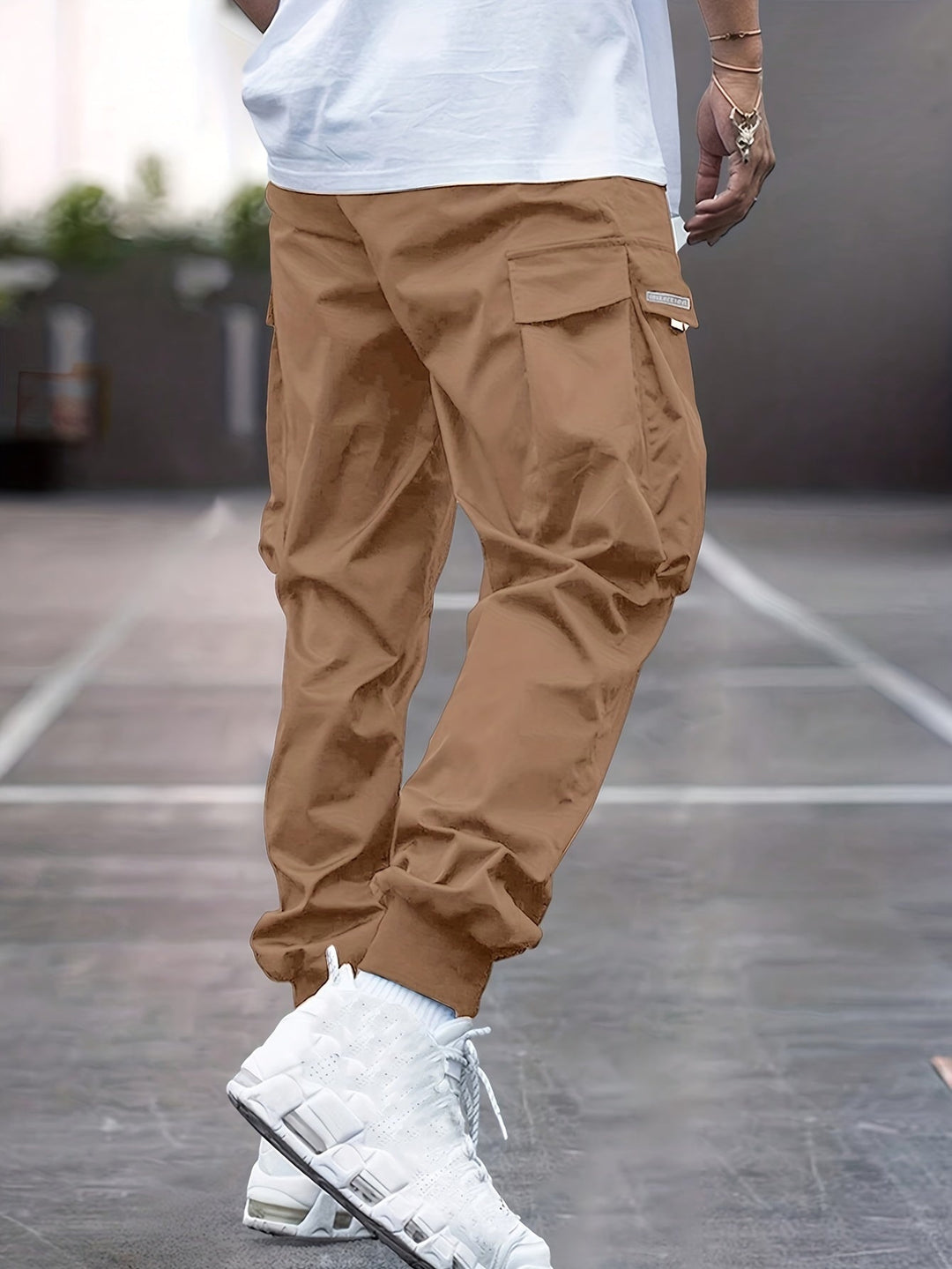 Dinis | Calças Cargo Homem Jogger com Bolsos Laterais