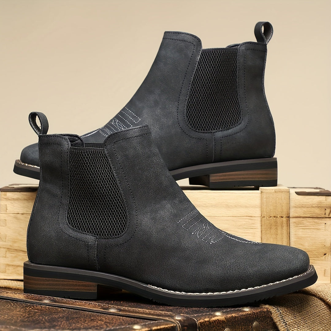 Diogo | Chelsea Boots Homem Camurça Elástico Lateral