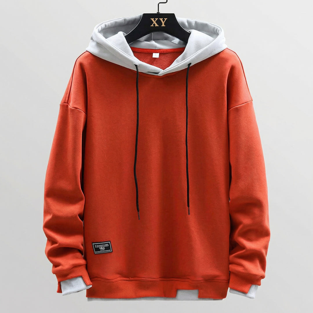 Diogo | Hoodie Bicolor Homem com Capuz Fleece