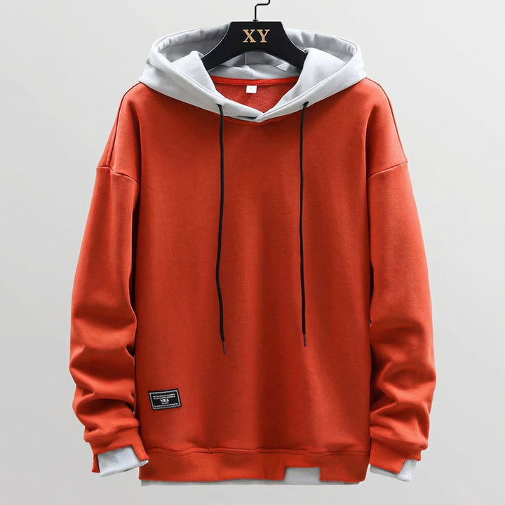 Diogo | Hoodie Bicolor Homem com Capuz Fleece