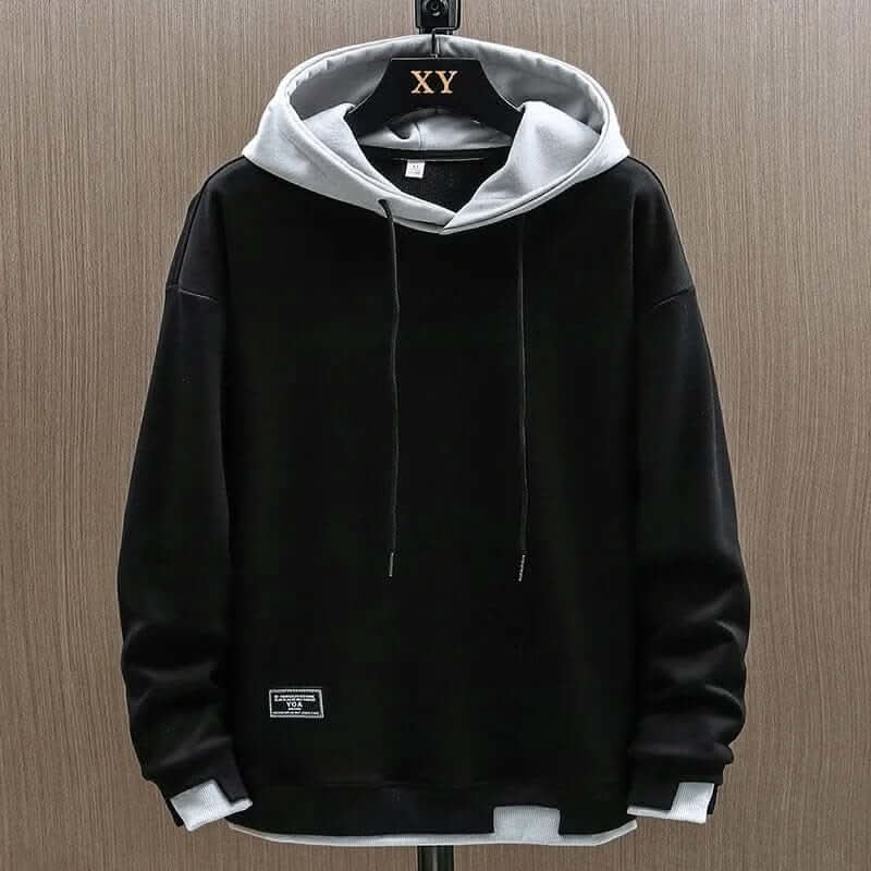 Diogo | Hoodie Bicolor Homem com Capuz Fleece