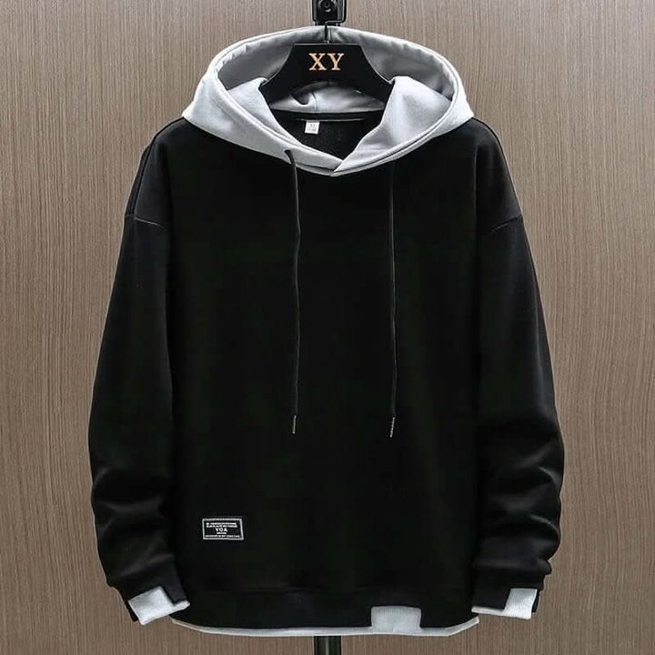 Diogo | Hoodie Bicolor Homem com Capuz Fleece