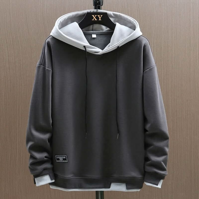 Diogo | Hoodie Bicolor Homem com Capuz Fleece
