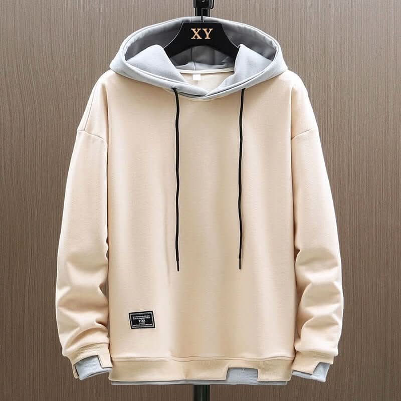 Diogo | Hoodie Bicolor Homem com Capuz Fleece