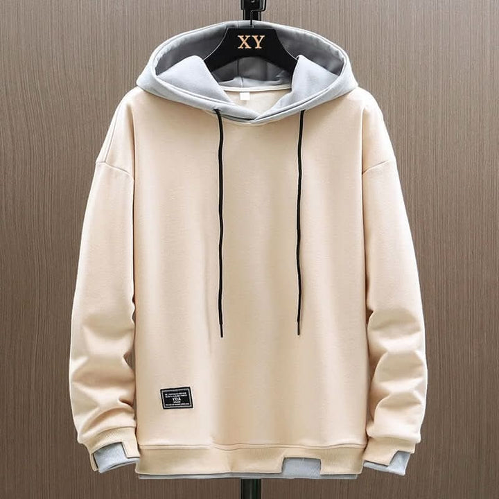 Diogo | Hoodie Bicolor Homem com Capuz Fleece