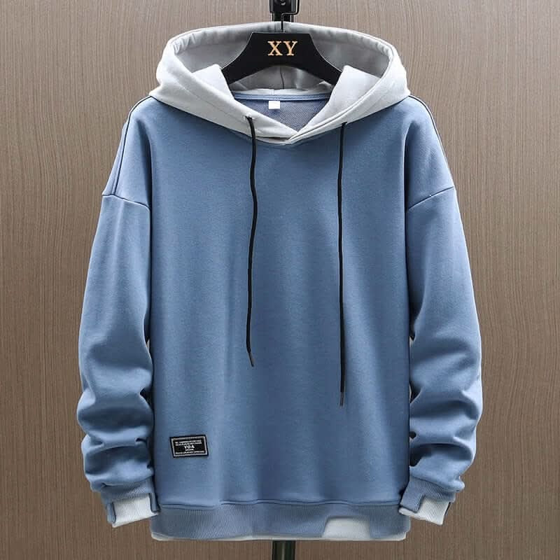 Diogo | Hoodie Bicolor Homem com Capuz Fleece