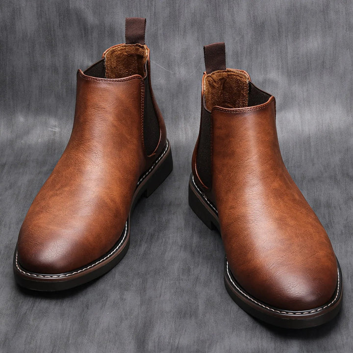 Duarte | Chelsea Boots Homem de Couro Cano Curto