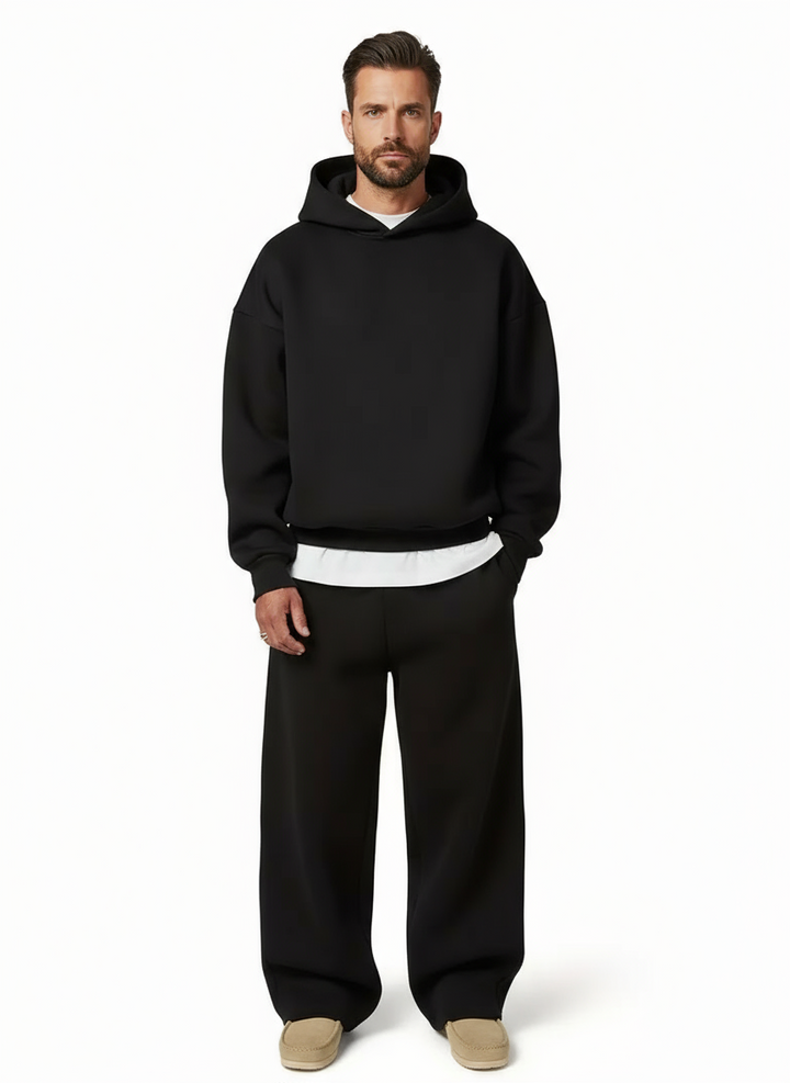 Duarte | Conjunto Treino Homem Hoodie com Capuz Calças Perna Larga