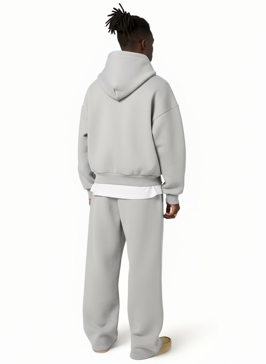 Duarte | Conjunto Treino Homem Hoodie com Capuz Calças Perna Larga