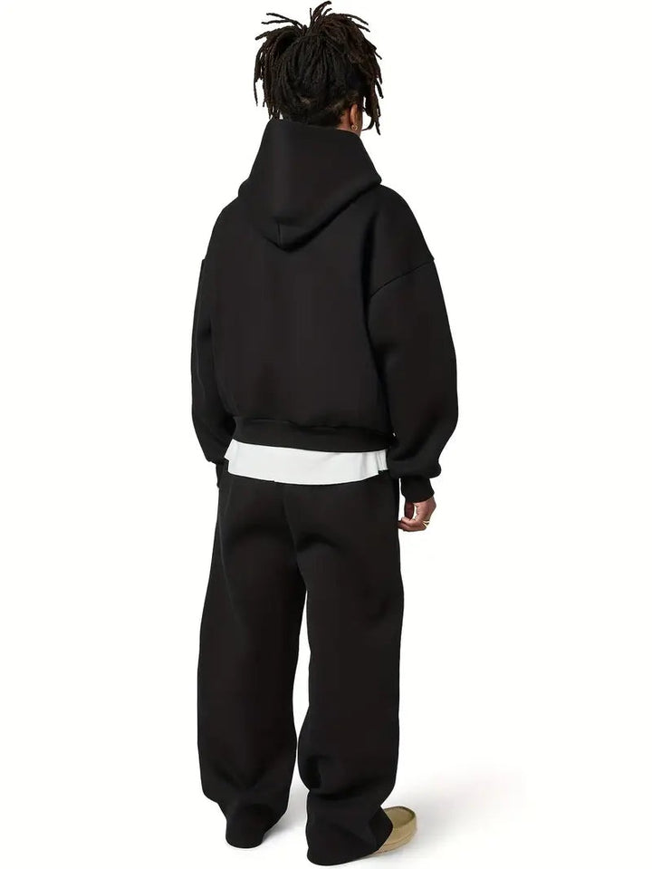 Duarte | Conjunto Treino Homem Hoodie com Capuz Calças Perna Larga