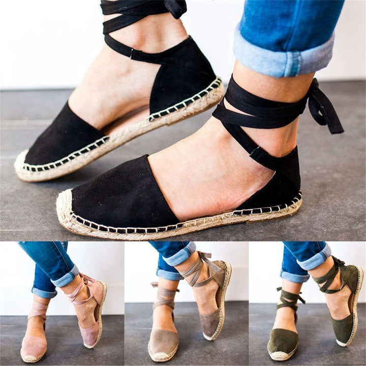 Dulce | Espadrilles Mulher Tiras no Tornozelo Sola Juta