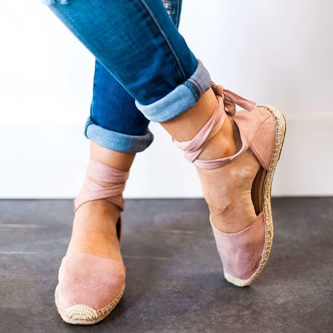 Dulce | Espadrilles Mulher Tiras no Tornozelo Sola Juta