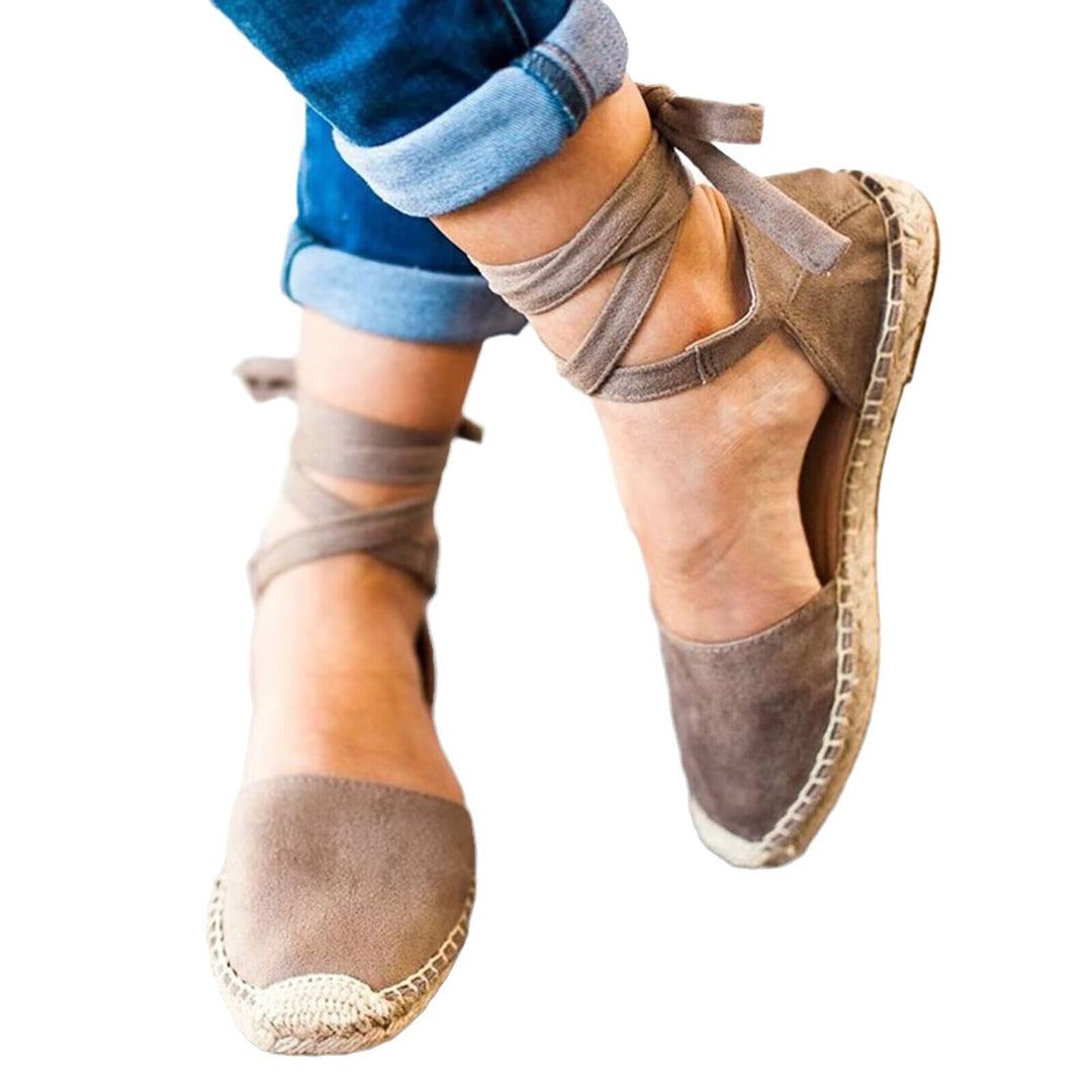 Dulce | Espadrilles Mulher Tiras no Tornozelo Sola Juta