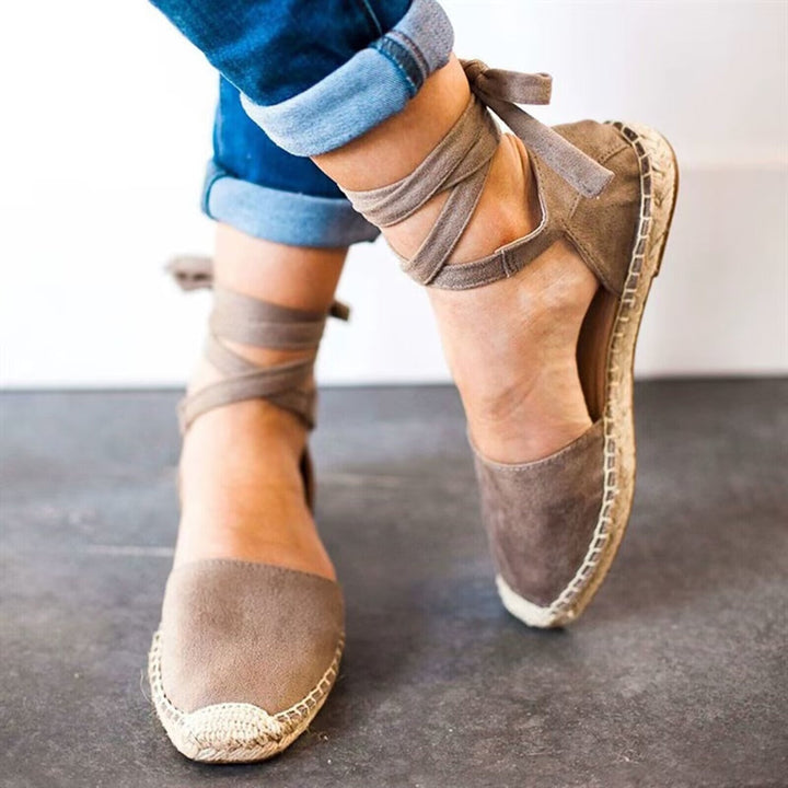 Dulce | Espadrilles Mulher Tiras no Tornozelo Sola Juta