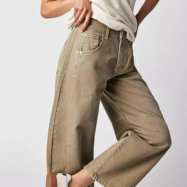 Elisabete | Jeans Mulher Corte Largo Cintura Alta