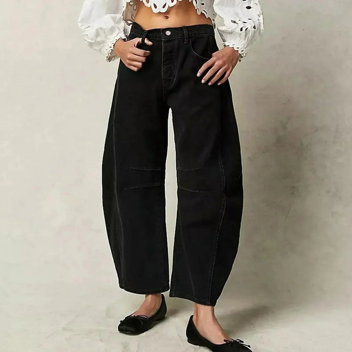 Elisabete | Jeans Mulher Corte Largo Cintura Alta