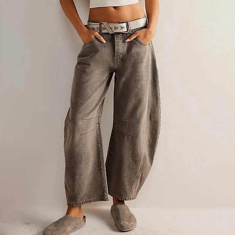 Elisabete | Jeans Mulher Corte Largo Cintura Alta