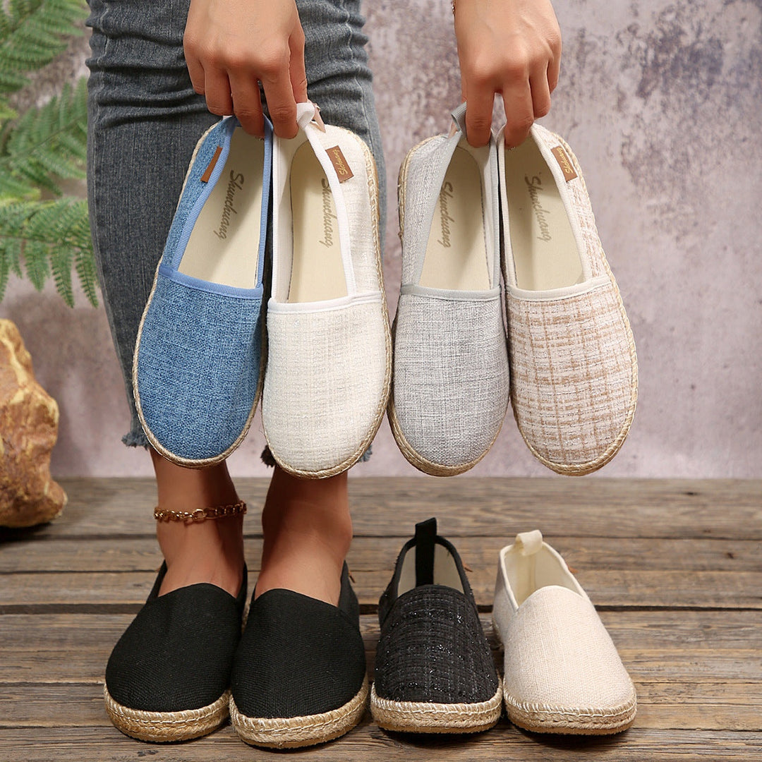 Eva | Alpercatas Mulher Slip-On Sola de Corda Têxtil