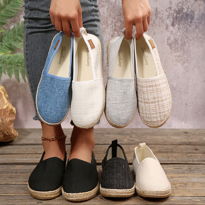 Eva | Alpercatas Mulher Slip-On Sola de Corda Têxtil