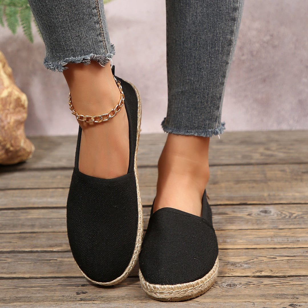 Eva | Alpercatas Mulher Slip-On Sola de Corda Têxtil