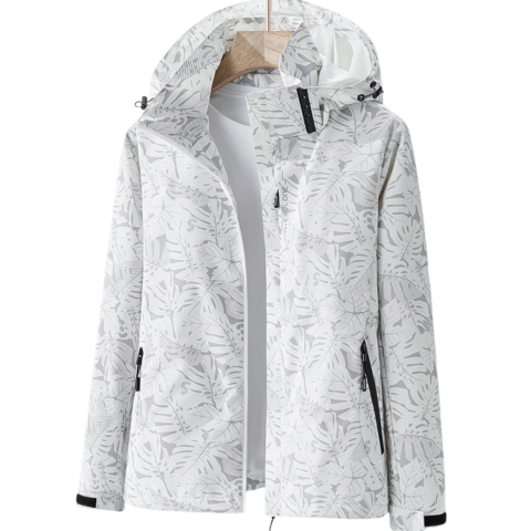 Eva | Parka Impermeável Estampada Mulher com Capuz