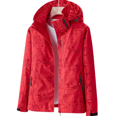 Eva | Parka Impermeável Estampada Mulher com Capuz