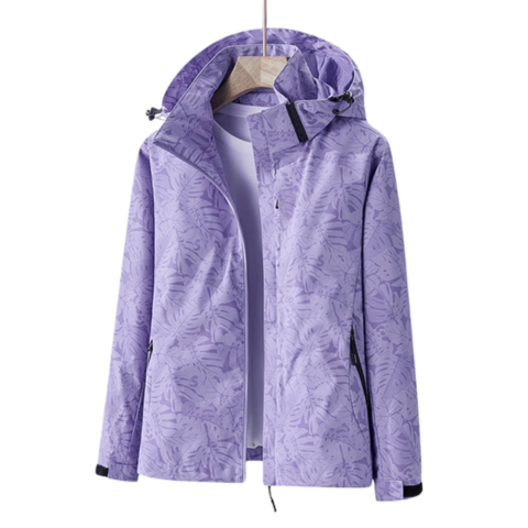 Eva | Parka Impermeável Estampada Mulher com Capuz